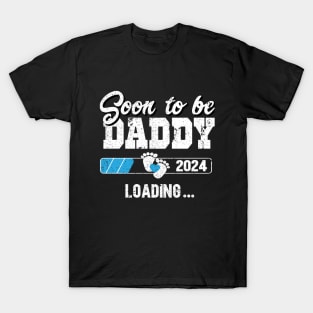 New annoucement for dad, daddy, papaa 2024, soon to bee daddy 2024 T-Shirt